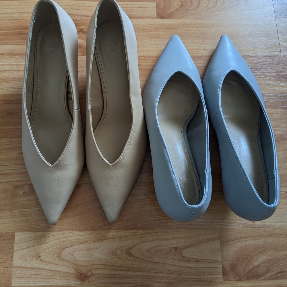2 Shoes pointed pumps